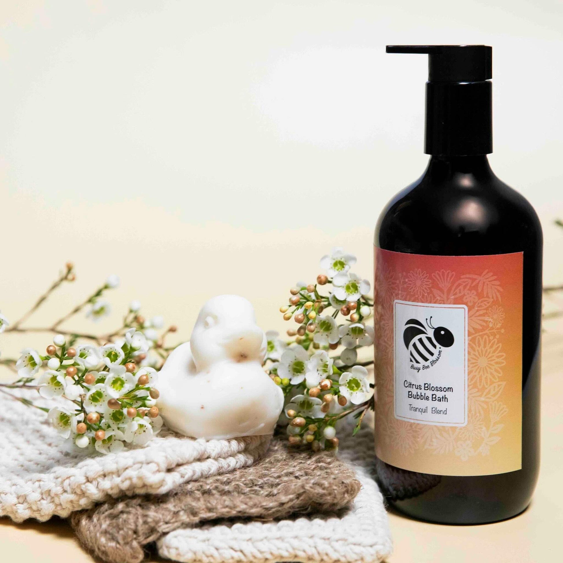 Citrus Blossom Bubble Bath in tranquil blend