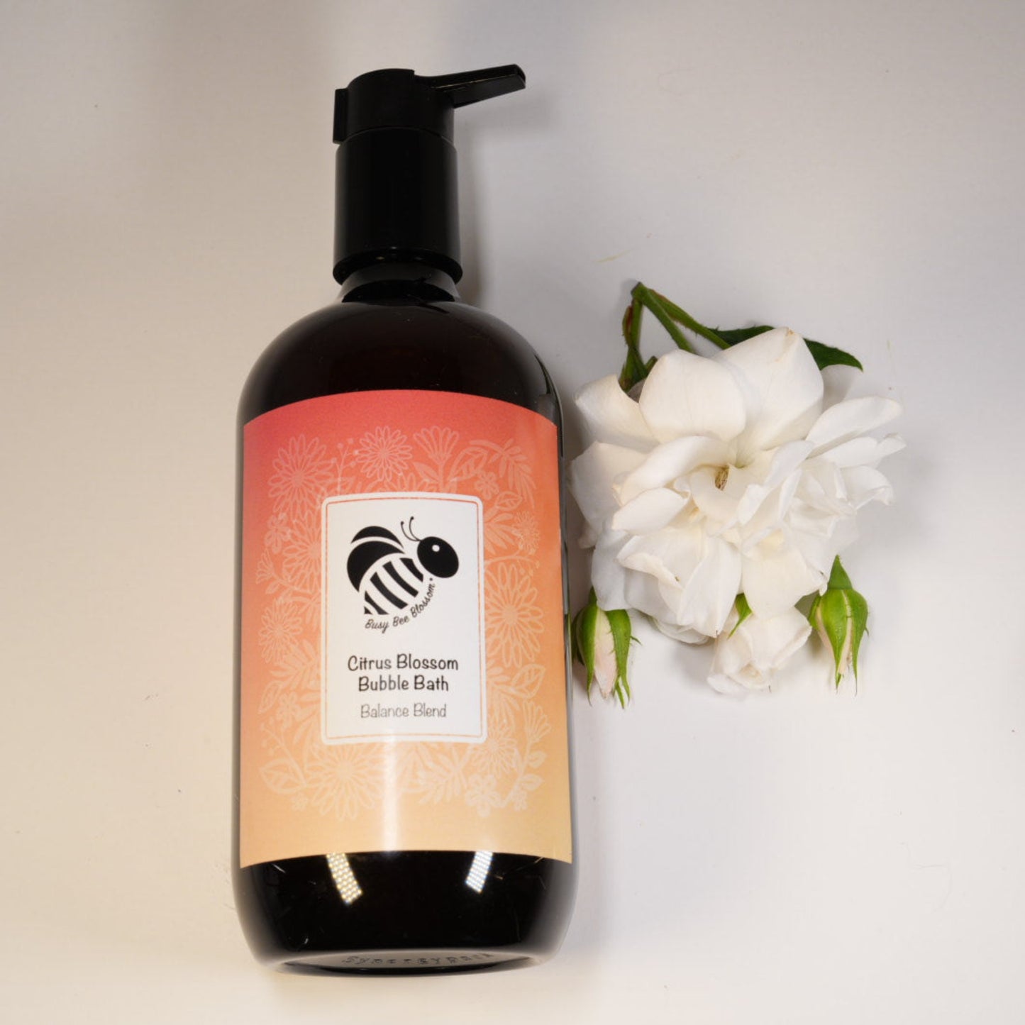 Citrus Blossom Bubble Bath Balance blend of Orange, Bergamot, Frankincense, Ylang Ylang, Geranium.