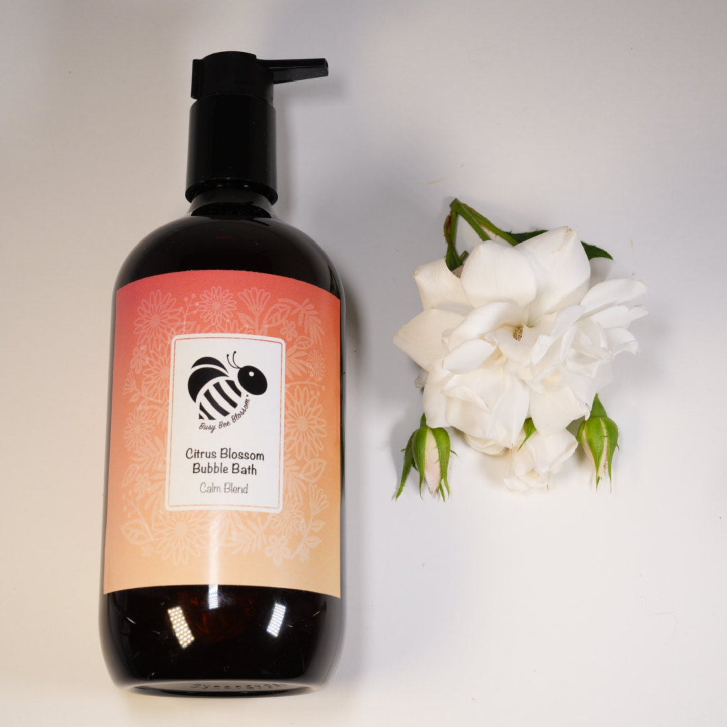 Citrus blossom bubble bath calm blend of Orange Sweet, Cedarwood Atlas, Ylang Ylang, Lime and Neroli