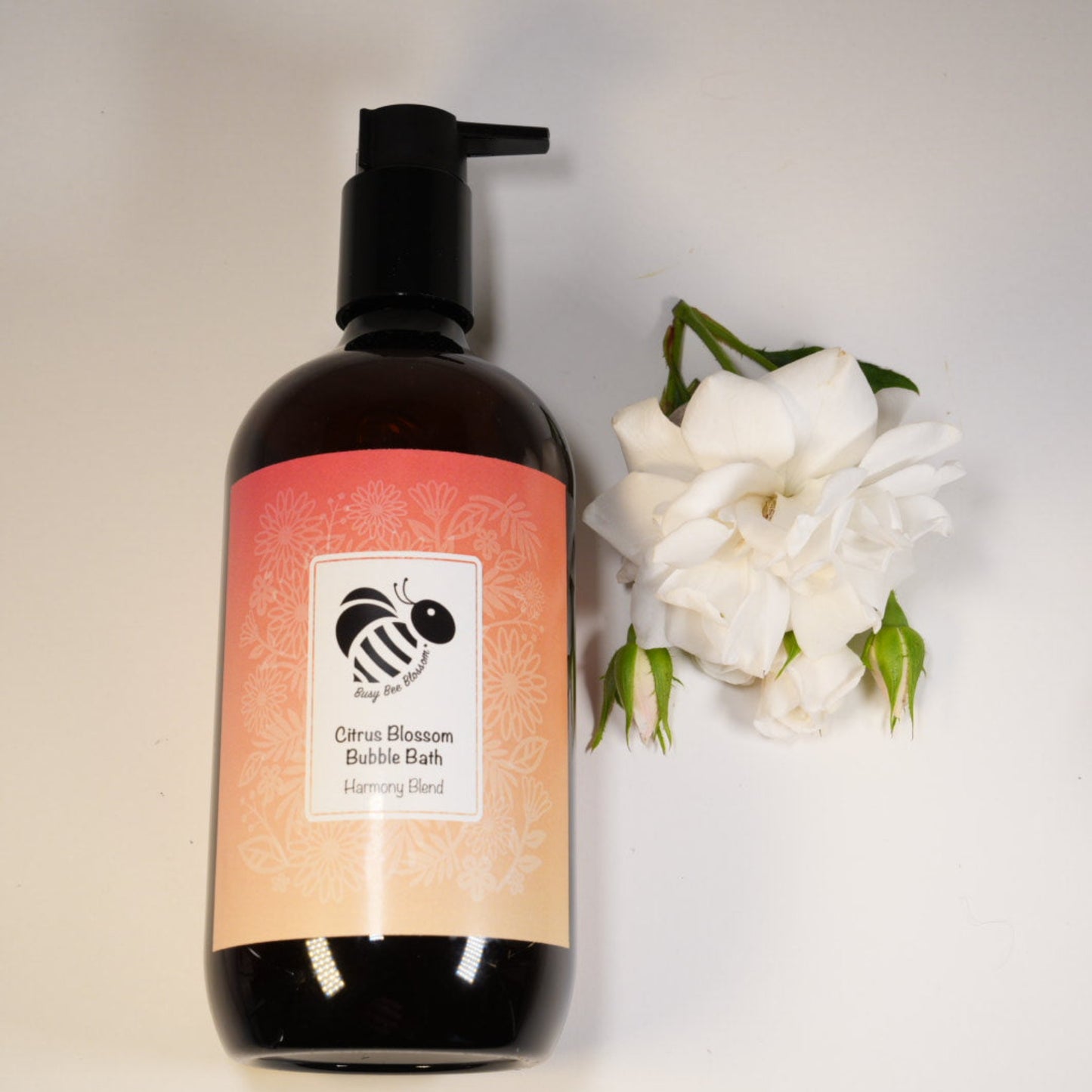Citrus Blossom Bubble Bath has essential oils of Mandarin, Orange Sweet and Lemon.