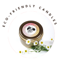 Eco-friendly candles made with ecosoy wax