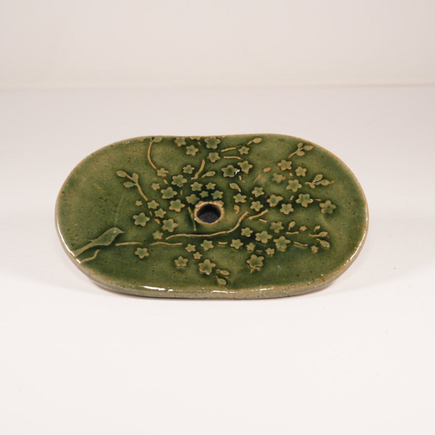 Oval shaped Cherry Blossom Soap Dish