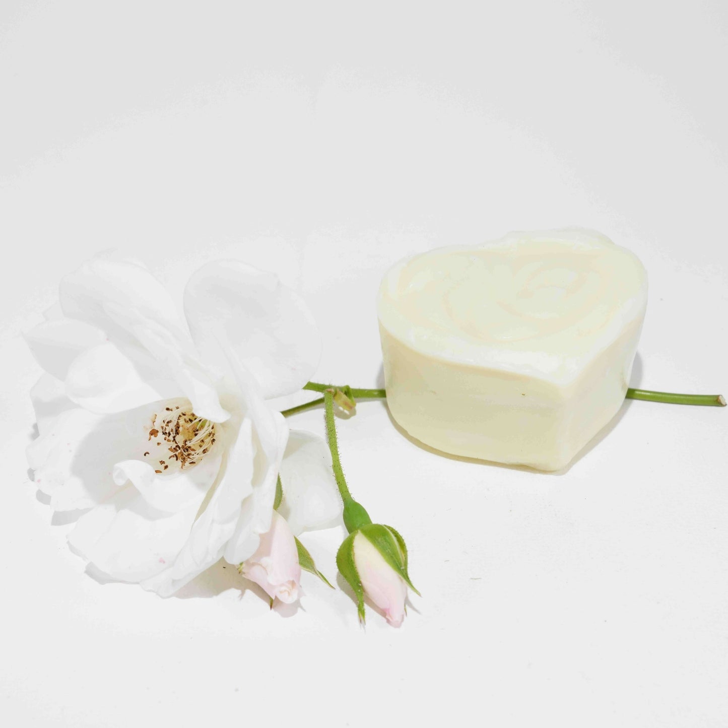 Rosemary cleansing heart soap with rose
