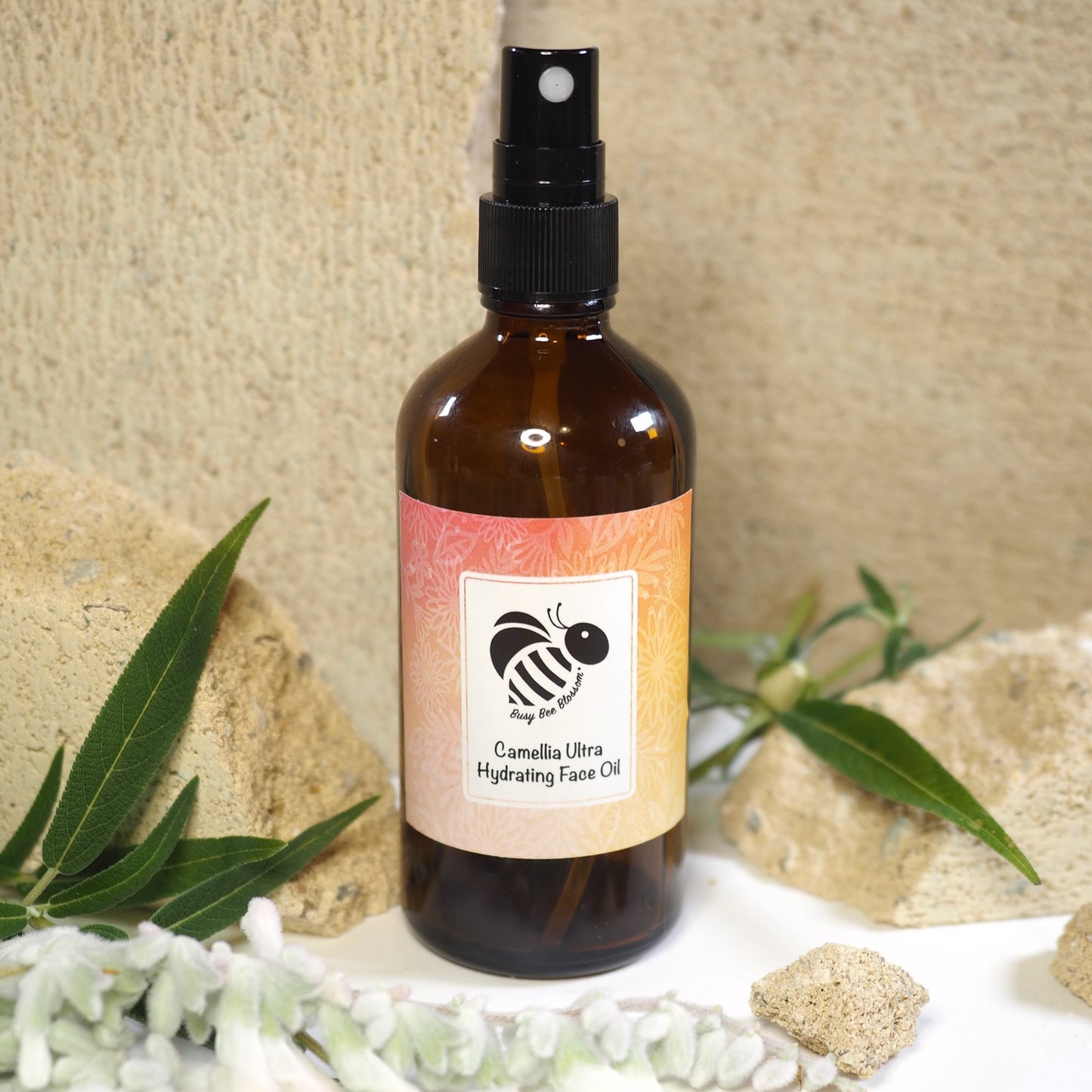 Camellia Ultra Hydrating Face Oil for cleansing and hydrating facial skin.