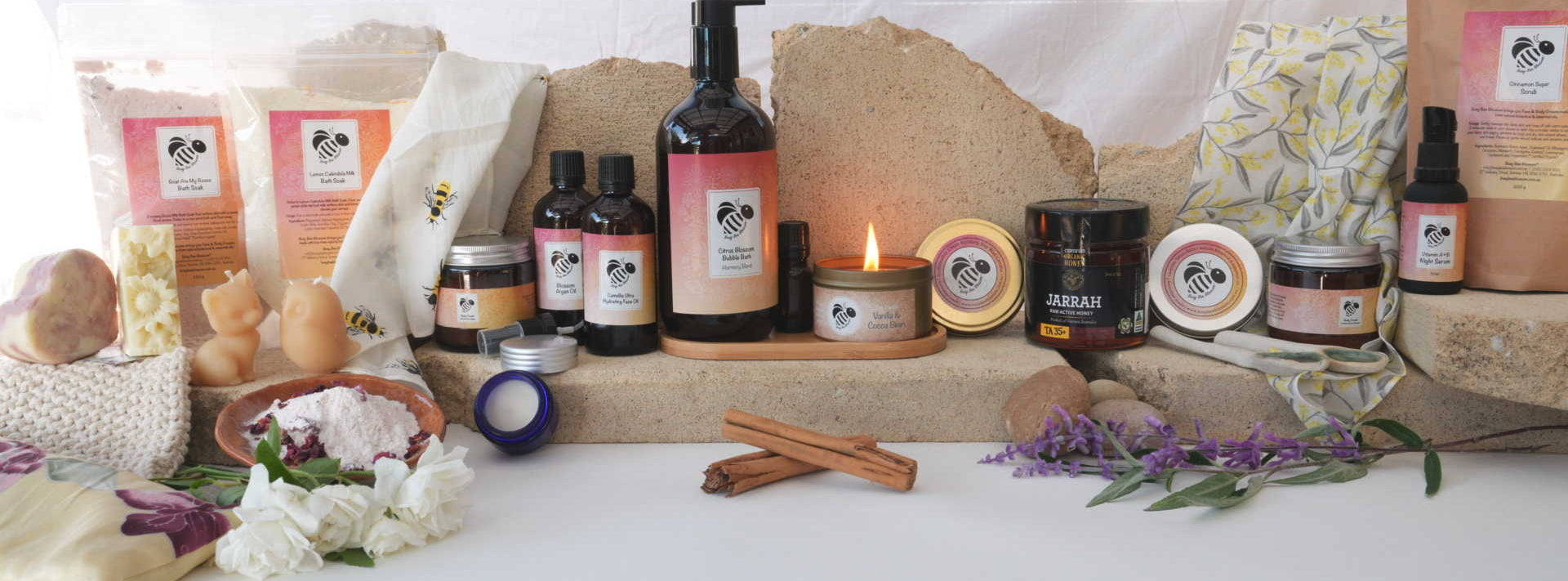 Busy Bee Blossom - buy natural botanical skincare and bodycare range