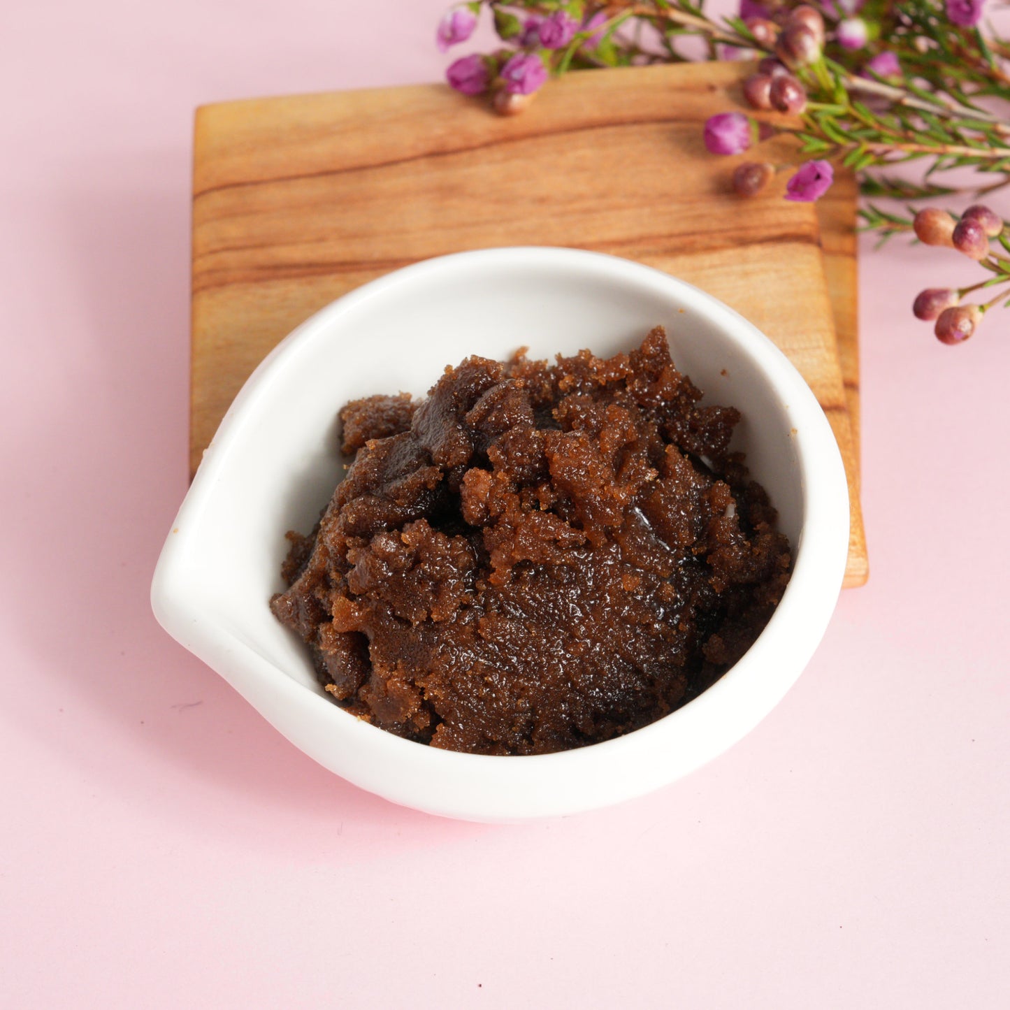 Calm Sugar Body Scrub in bowl showing texture