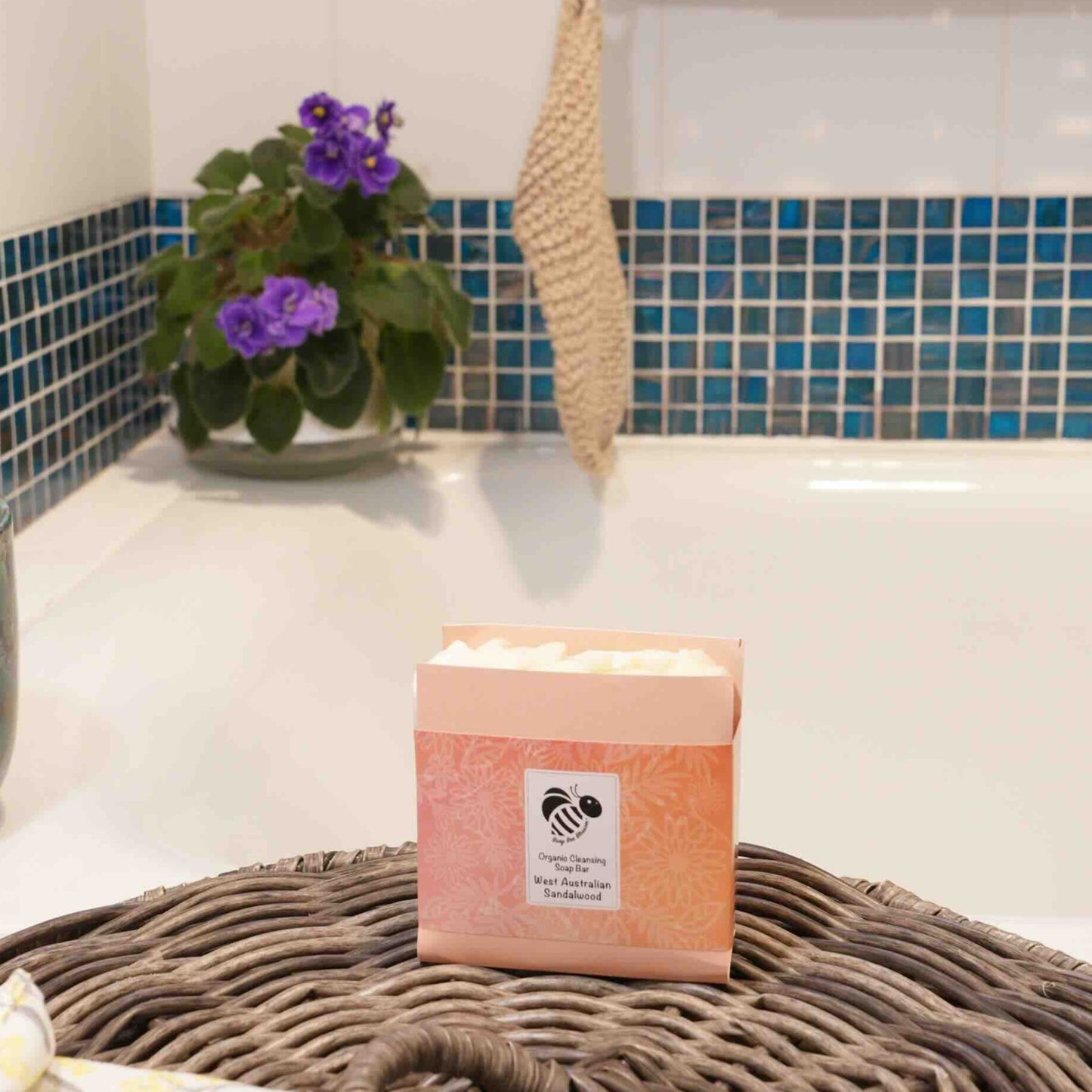 Cleansing Bar Soap including finely ground West Australian Sandalwood