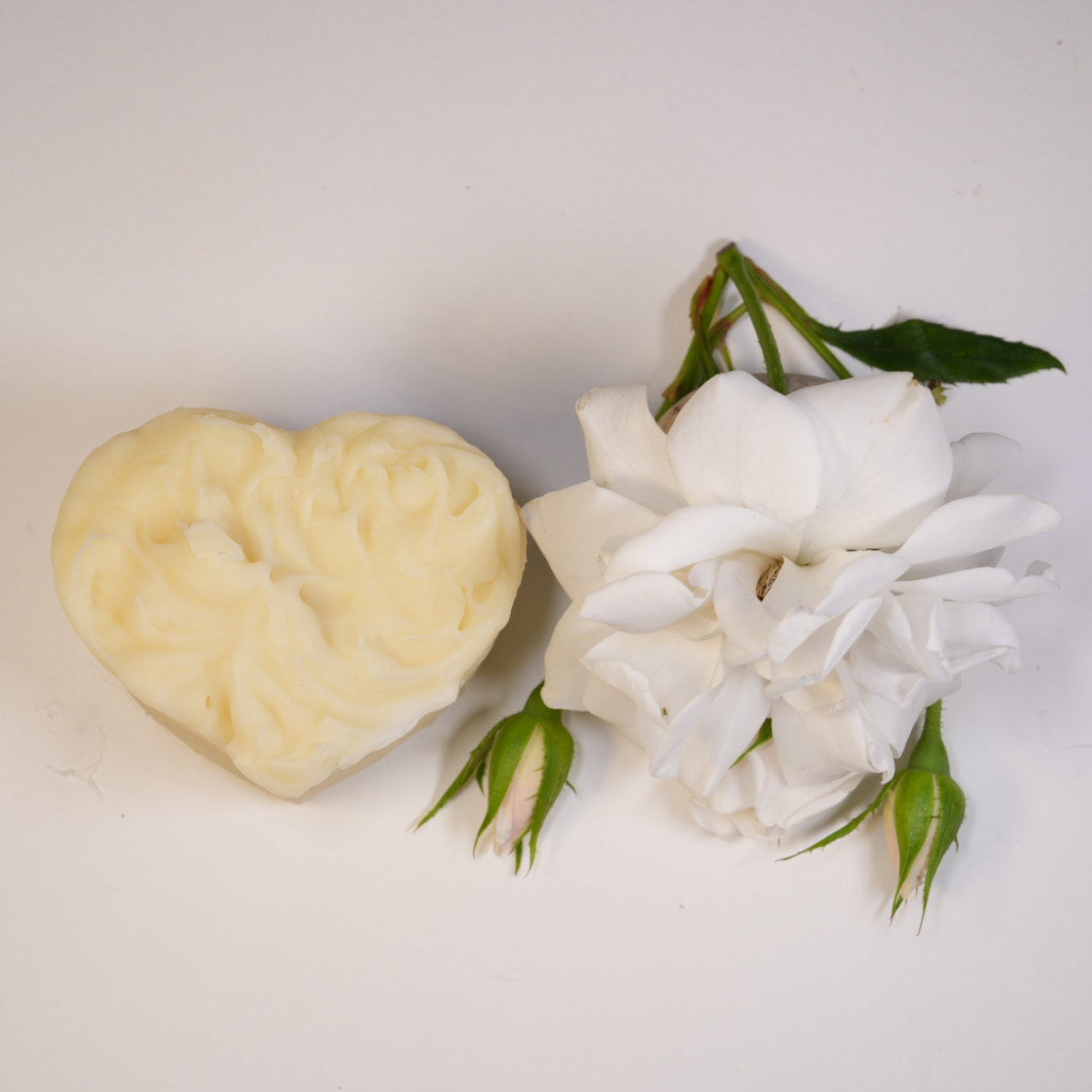Eucalyptus Cleansing Soap Heart with roses