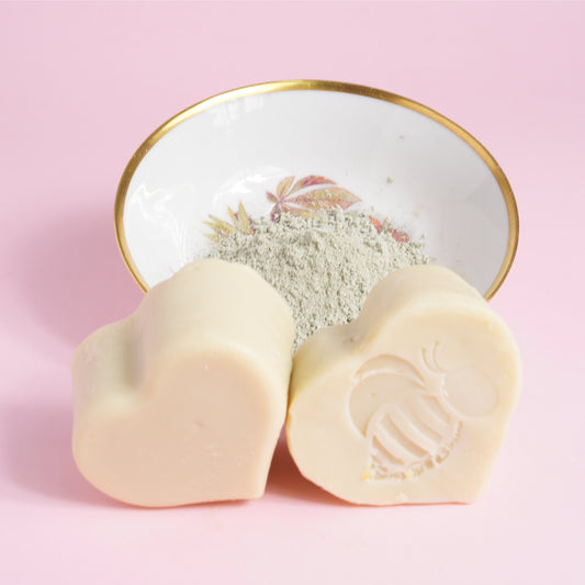 Green Goddess unscented soaps with Green French Argile Clay