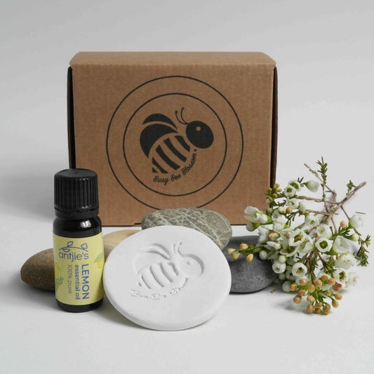 Lemon essential oil and diffuser with gift box