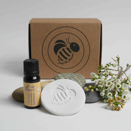 Mandarin essential oil and ceramic diffuser disk