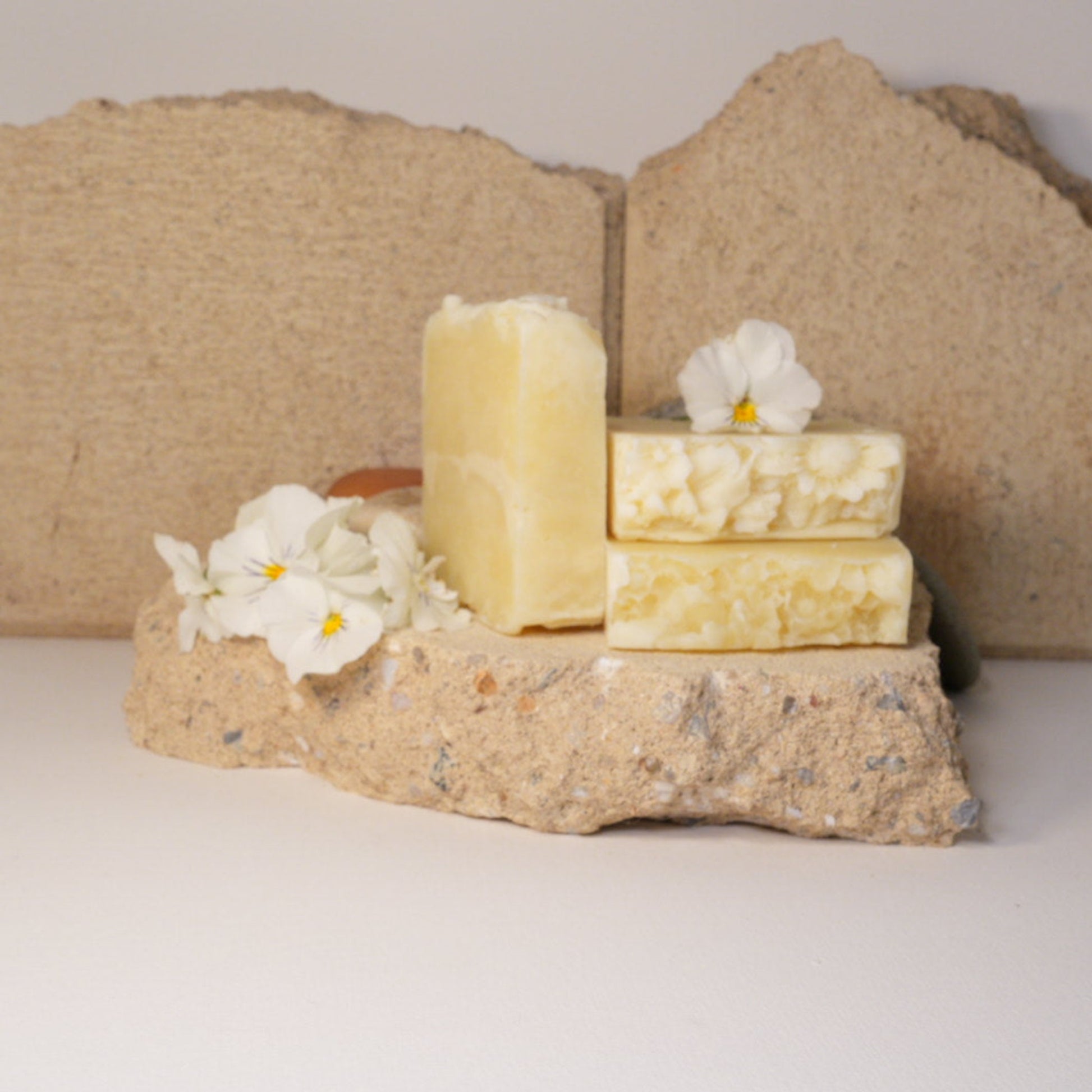 Rosemary scented Cleansing Soap Bars with no labels